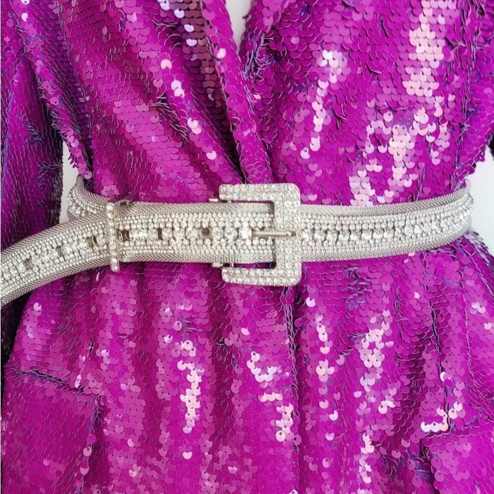ZARA metallic and brass glass RHINESTONE jewel belt size 85
REF. 4319/206 - Picture 1 of 7